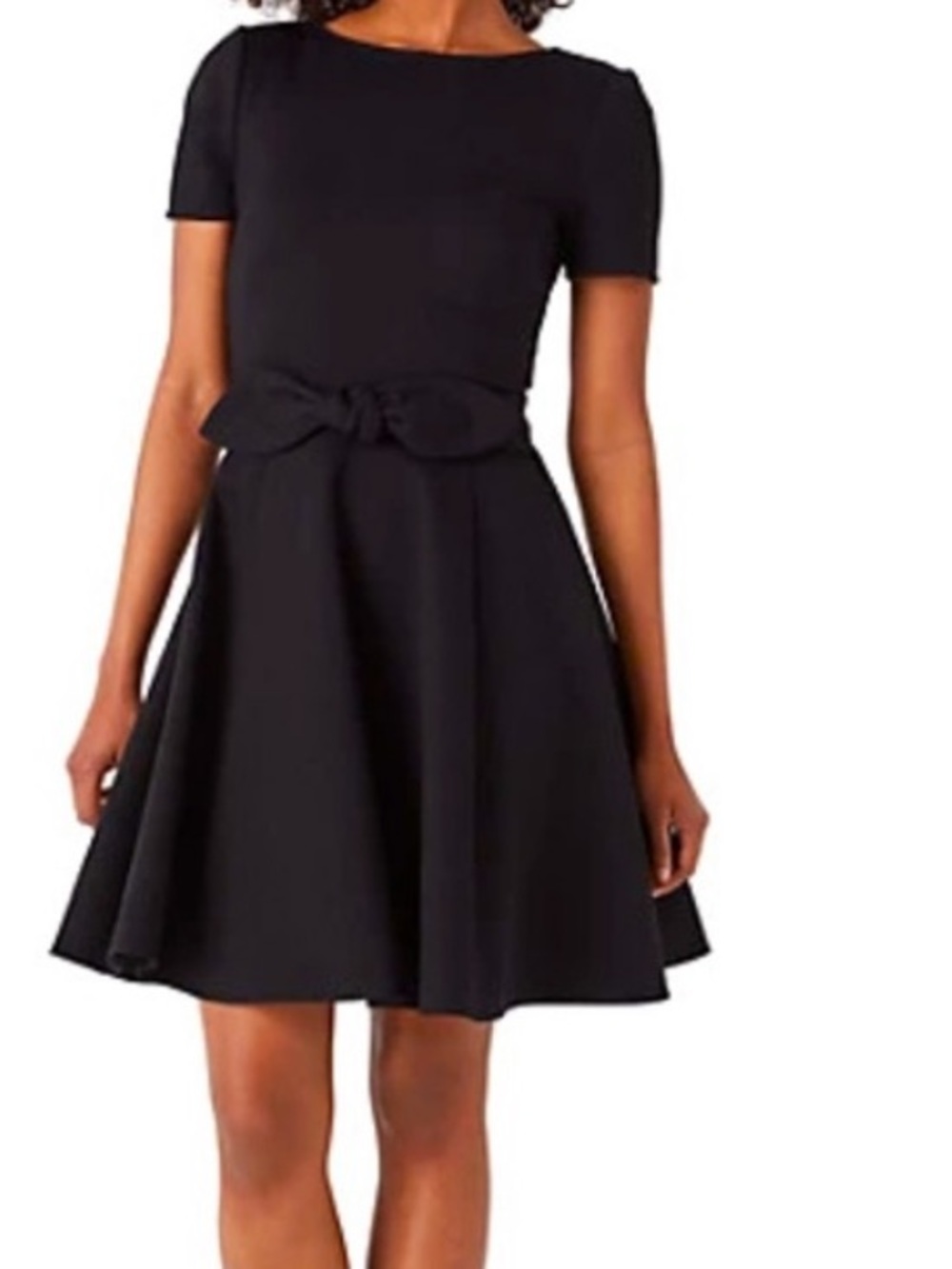 Kate Spade dress black tie-waist Ponte black girls dress